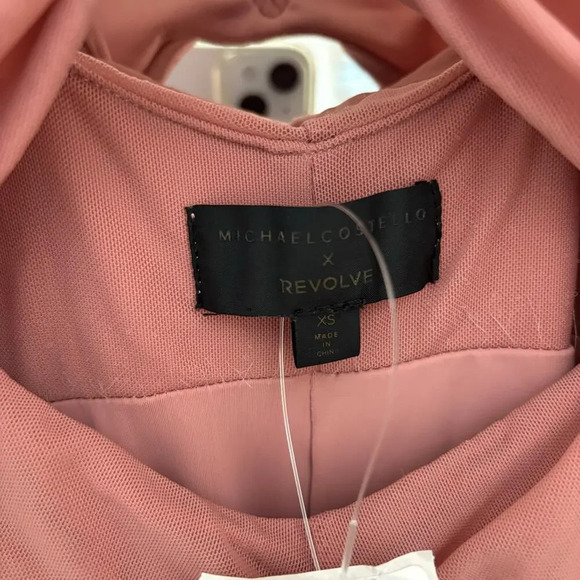 Michael Costello x Revolve Hilary Gown Blush Pink Size XS NWT - Picture 6 of 8